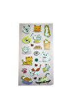 CATS kediler Kabartmalı puffy model-2 çocuk kız erkek etiket çıkartma sticker