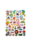 25x20 cm Büyük Boy Kabartmalı model-1  çocuk genç çıkartma telefon tablet etiket sticker