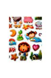 25x20 cm Büyük Boy Kabartmalı model-1  çocuk genç çıkartma telefon tablet etiket sticker