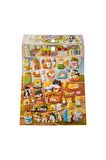 19,5  X18cm Orta Boy kedi cats çocuk genç Puffy etiket çıkartma sticker