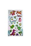 Kabartma Dinozor-2 puffy çocuk kız erkek defter tablet telefon dekoratif etiket çıkartma sticker