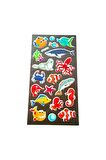 Deniz kızı balık ahtapot sea model-5 kabartmalı puffy çocuk renkli etiket çıkartma sticker