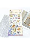 CATS kediler Kabartmalı puffy model-5 çocuk kız erkek etiket çıkartma sticker