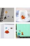 Kabartma Dinozor-4 puffy çocuk kız erkek defter tablet telefon dekoratif etiket çıkartma sticker