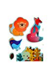Kabartmalı Puffy model-4 hayvan safari maymun fil çocuk etiket çıkartma etiket