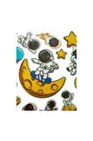 20 X13cm Orta Boy space uzay astronot Kabartmalı Puffy çocuk kız erkek etiket çıkartma sticker