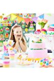 Happy birthday doğum günü model-1 2U puffy çocuk party kız erkek çıkartma etiket sticker