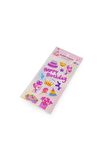 Happy birthday doğum günü model-2 puffy çocuk party kız erkek çıkartma etiket sticker