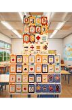 3 sayfa Rakamlar sayılar-3 ingilizce öğrenme english çocuk okul defter kitap sticker çıkartma etiket