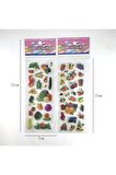 5 sayfa çoklu adet figür meyve sebze fruit çocuk çıkartma sticker defter yapıştır etiket