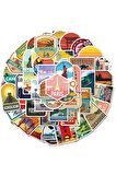 10 Parça Global Şehir Seyahat Çocuk Yetişkin Laptop Guitar Motor Graffiti Etiket Sticker