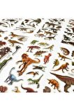 5 Ayrı Poşet Çok Adetli 3d Dinozor Çıkartma Defter Sticker