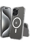 iPhone 14 Pro Max Uyumlu Magneticsafe Şeffaf Silikon Kılıf
