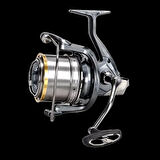 YekOutdoor Yüksek Performans Olta Seti Okuma Makaira Surf 4,30 cm 100-250 gr 3 Parça Yellow Surf Kamışı&Okuma Flite Surf FLS35-1500AY Gunsmoke 9+1BB Olta Makinesi