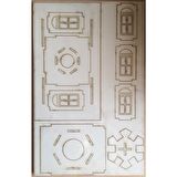Camii Maketi,Ahşap Maket Büyük Boy   Boyanabilir Maket