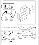Mansi 3 Kapaklı Ayakkabılık Çok Amaçlı Dolap Fortmanto Raflı Vestiyer Ceviz