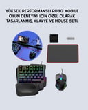 Tak-Çalıştır Mobil Oyun Ekipmanları Seti – Klavye Mouse Dahil