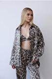Leopar Desenli 3 lü Takım