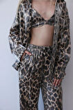 Leopar Desenli 3 lü Takım