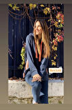 Kapşonlu Yanı Şeritli  Sweatshirt