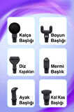 Masaj Tabancası 6 Başlıklı Profesyonel Masaj Aleti