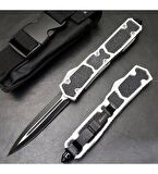 İçten çıkmalı otomatik microtech çakı 21 CM siyah gümüş