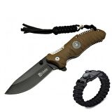 İsme Özel Columbia G10 Çakı Kahve FST-3000-B 21 CM