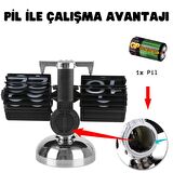 Lüks Masaüstü Otomatik Çevirmeli Dijital Saat Kuvars Pilli Saat Ev Dekorasyon Hediyelik Retro Flip Çevirme İç Dişli Retro  Saat