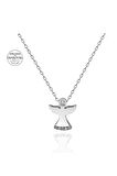 Sertifikalı Swarovski Taşlı Minik Angel 925 Gümüş Kolye