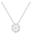 Sertifikalı Swarovski Taşlı Kartanesi 925 Gümüş Kolye