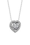 Sertifikalı Swarovski Taşlı Kalp 925 Gümüş Kolye
