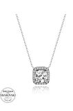 Sertifikalı Swarovski 3.00 Carat Tektaş 925 Gümüş Kolye
