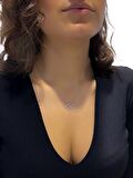 Sertifikalı Swarovski Taşlı Sonsuzluk 925 Gümüş Kolye