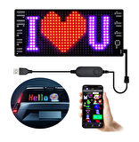 Katlanabilir Usb Led Matrix Panel 7*17 cm.