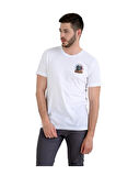 Astronot Maymun Baskılı T-Shirt