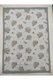 Anne Yanı Bebek Battaniyesi, Pike & Müslin, %100 Pamuklu, Tarçın Koala - Çağla Yeşili, 70 x 100 cm