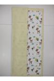 Anne Yanı Bebek Battaniyesi, Pike & Müslin, %100 Pamuklu, Tatlı Orman, Sarı, 70 x 100 cm