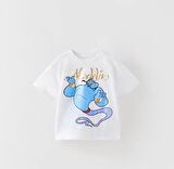 Miniğimin Cicileri  Aladdin Baskılı Pamuk Şortlu  Takım - Mavi