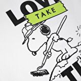 Love the land baskılı geniş kalıp unisex tişört