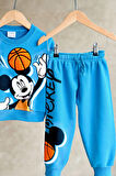 Miniğimin Cicileri Mcky Basketbol Dokulu Erkek Çocuk Takım - Mavi