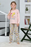 Miniğimin Cicileri Twety Kız Çocuk Pijama Takımı - Pudra