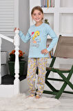 Miniğimin Cicileri Twety Kız Çocuk Pijama Takımı - Mavi