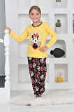 Miniğimin Cicileri Mnn Ms Kalpli Kız Çocuk Pijama Takımı - Sarı