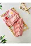 Miniğimin Cicileri Happy Days Kız Bebe 2 li Takım - Pembe