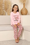 Miniğimin Cicileri Always Leopar Baskılı Kız Çocuk Pijama Takımı - Pembe
