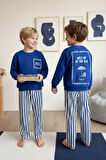 Miniğimin Cicileri Meet Sea Baskılı Erkek Çocuk 2 li Takım - Mavi