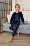 Miniğimin Cicileri Strong Desenli Welsoft Erkek Çocuk Pijama Takımı - Lacivert