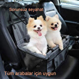 Evcil Hayvan Araba Koltuğu Katlanabilir Nefes Alabilir El ile Motorla Taşınabilir Kedi Köpek Koltuğu