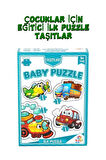 1 Çocuklar İçin Eğitici İlk Puzzle 14 Parça Taşıtlar