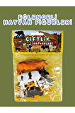 Mini Çiftlik Hayvan Figürleri - 10 Adet ( Ortalama 7 cm )